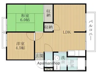 サンシティー西大路【2階】の間取り