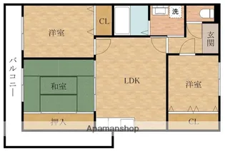 クレアジオーネ岸和田【2階】の間取り