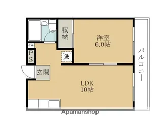 エイチ・ツーオー岸和田【4階】の間取り