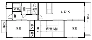 グリーングラス久米田【4階】の間取り