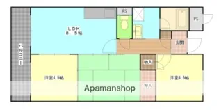 サンローゼ春木【4階】の間取り