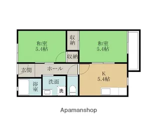 サンライフ南町【102号室】の間取り