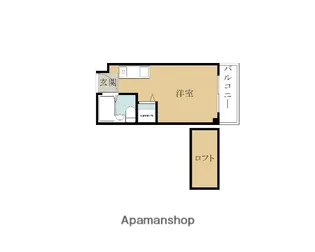フジコーマンション作才【4‐D号室】の間取り