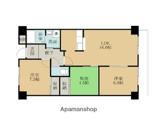 岸和田WIN【3階】の間取り