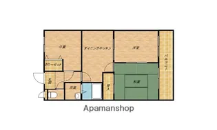 大阪府岸和田市中井町3丁目【マンション】の間取り
