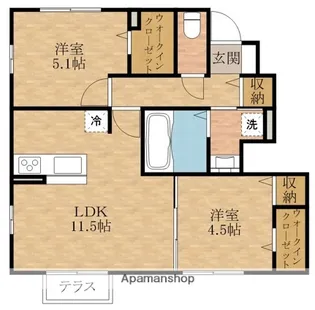AGAPANTHUS【1階】の間取り