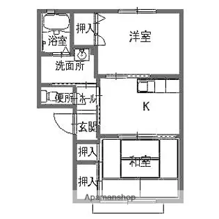ラフォーレJ・N・Ⅰ【1階】の間取り