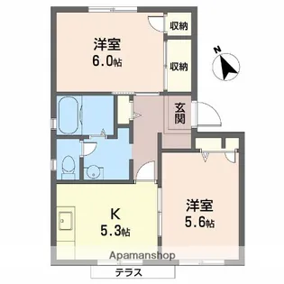 セピアコート【1階】の間取り