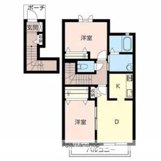 グリーンルーフ【2階】の間取り