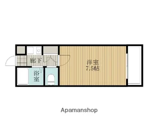 アップルマンション【4階】の間取り