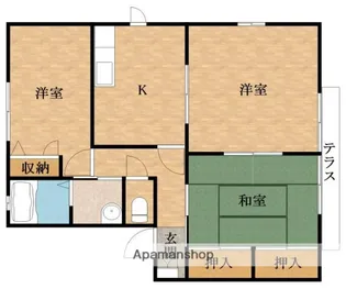 リバーサイド忠岡【1階】の間取り
