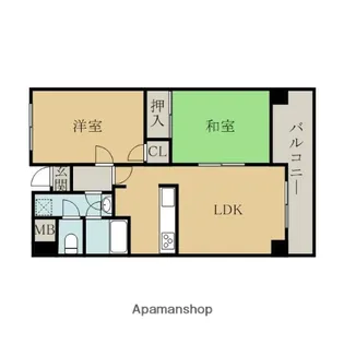 グリーンコートマンション【3階】の間取り