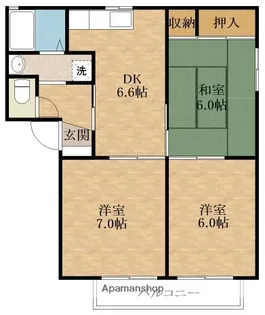 サニーコート半田【2階】の間取り