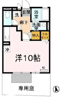 ルネ・マ・メゾン【1階】の間取り