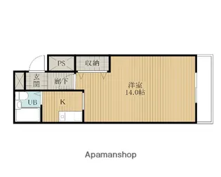 アネーロ岸和田【202号室】の間取り