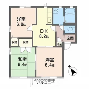 グリーンヒル 半田【2階】の間取り