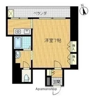 シルクルーム7番館【1階】の間取り