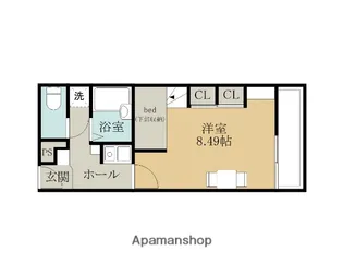ドミールLEO【207号室】の間取り