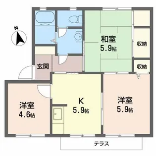 メープルコート【2階】の間取り