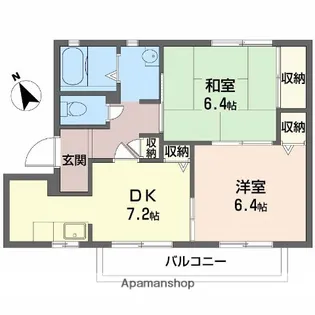 メープルコート【2階】の間取り