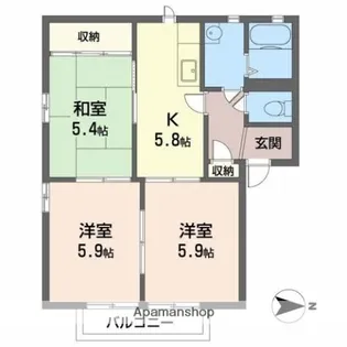 風見本郷【2階】の間取り