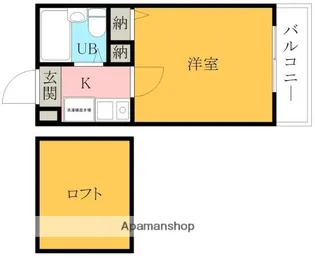 シティパレス貝塚【1階】の間取り