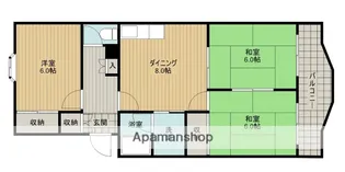 マンションミワⅠ【1階】の間取り