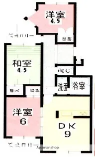 大阪府岸和田市下池田町1丁目【マンション】の間取り