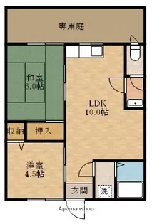 大阪府岸和田市上野町東【マンション】の間取り