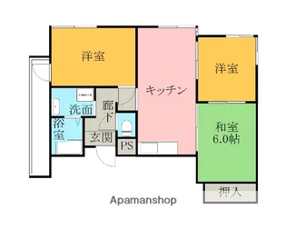 メゾンウエスト【6階】の間取り