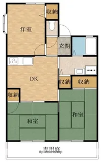 リヴェルテⅠ・Ⅱ【1階】の間取り