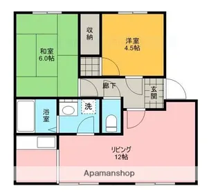 プリマベーラ21 B棟【110号室】の間取り