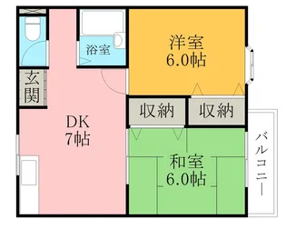 メゾンラフィート【2階】の間取り