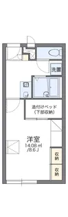 レオパレスカズⅠ【201号室】の間取り