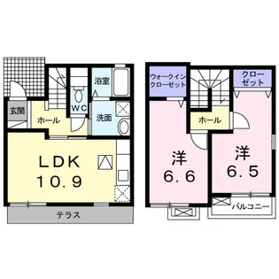 パークサイドI【1階】の間取り