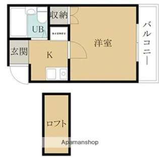 ポポロスタージュ宮前Ⅲ【1階】の間取り