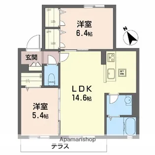 ミラコロ カーサ【1階】の間取り
