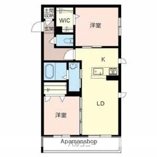 シャーメゾン・パティオ【2階】の間取り