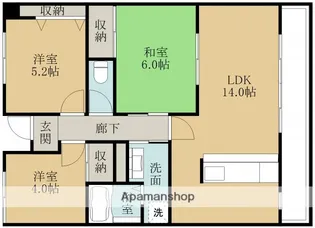 MARUNAKA24【5階】の間取り