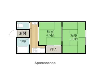 長谷川文化【1階】の間取り