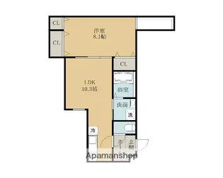 フジパレス リブロン【1階】の間取り