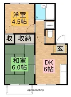 メゾンドファーネス【3階】の間取り