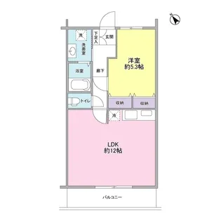 サン・リヴァージュ岸和田【1階】の間取り