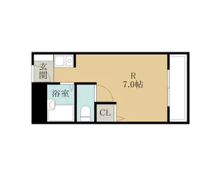 アミケンハイツ【706号室】の間取り