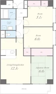 エルソレーユ【4階】の間取り