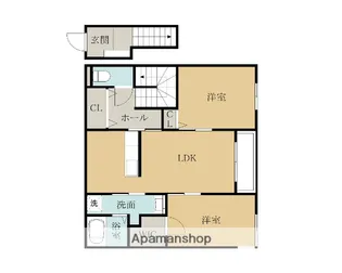 シエルI.K【2階】の間取り
