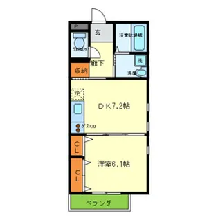 メゾン植野【2階】の間取り