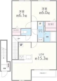 シャインメゾンI番館【2階】の間取り
