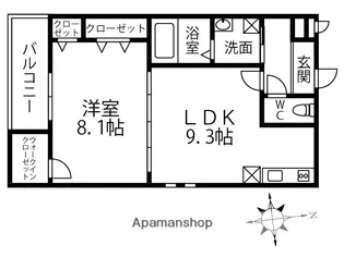 プロスペリティーKーⅡ【2階】の間取り