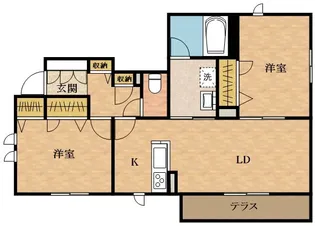 シャーメゾン セルクルⅢ【1階】の間取り
